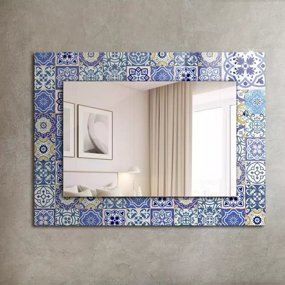 Miroir décoratif rectangulaire Carrelage mosaïque coloré