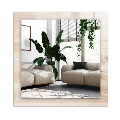 Miroir avec imprimé décoratif rectangulaire Bois avec nœuds