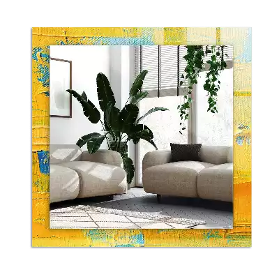 Miroir décoratif rectangulaire Peinture à l’huile abstraite