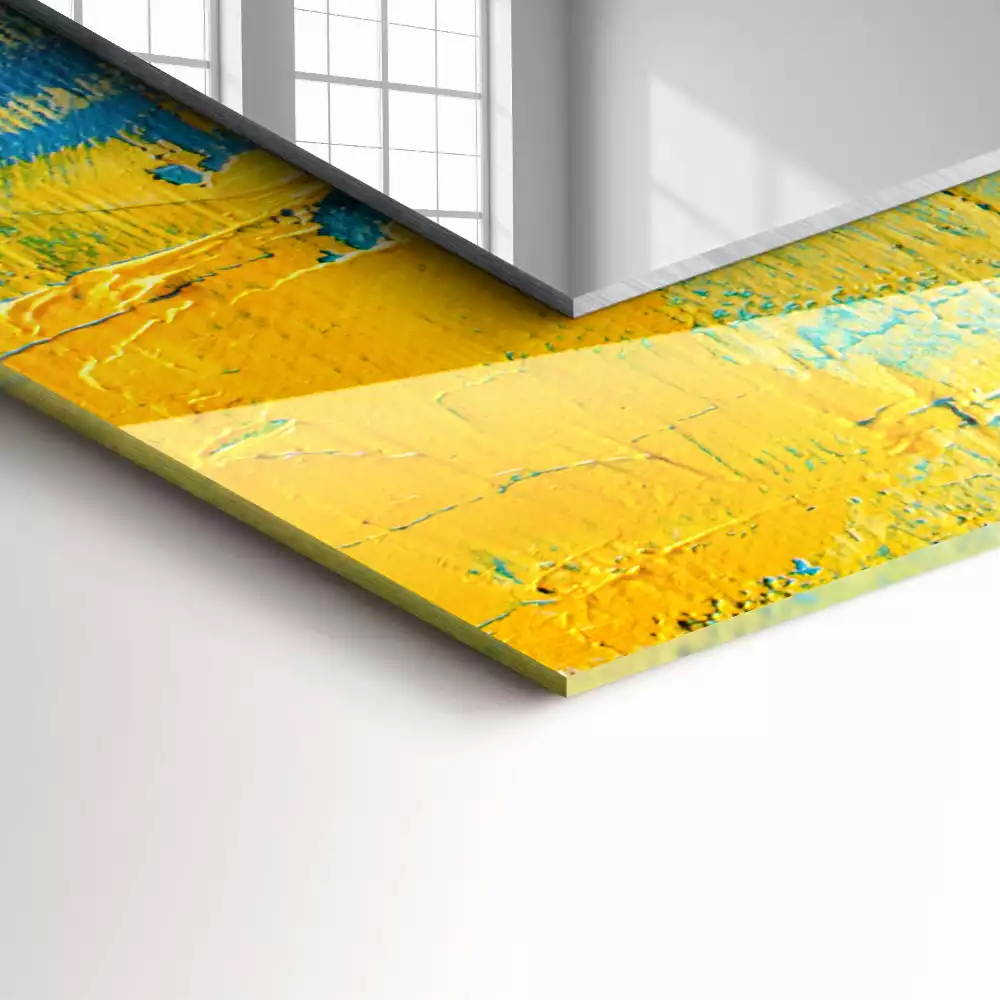 Miroir décoratif rectangulaire Peinture à l’huile abstraite