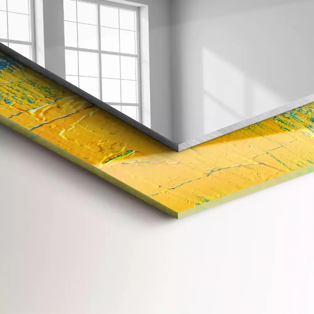 Miroir décoratif rectangulaire Peinture à l’huile abstraite