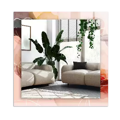 Miroir décoratif rectangulaire Motifs floraux abstraits