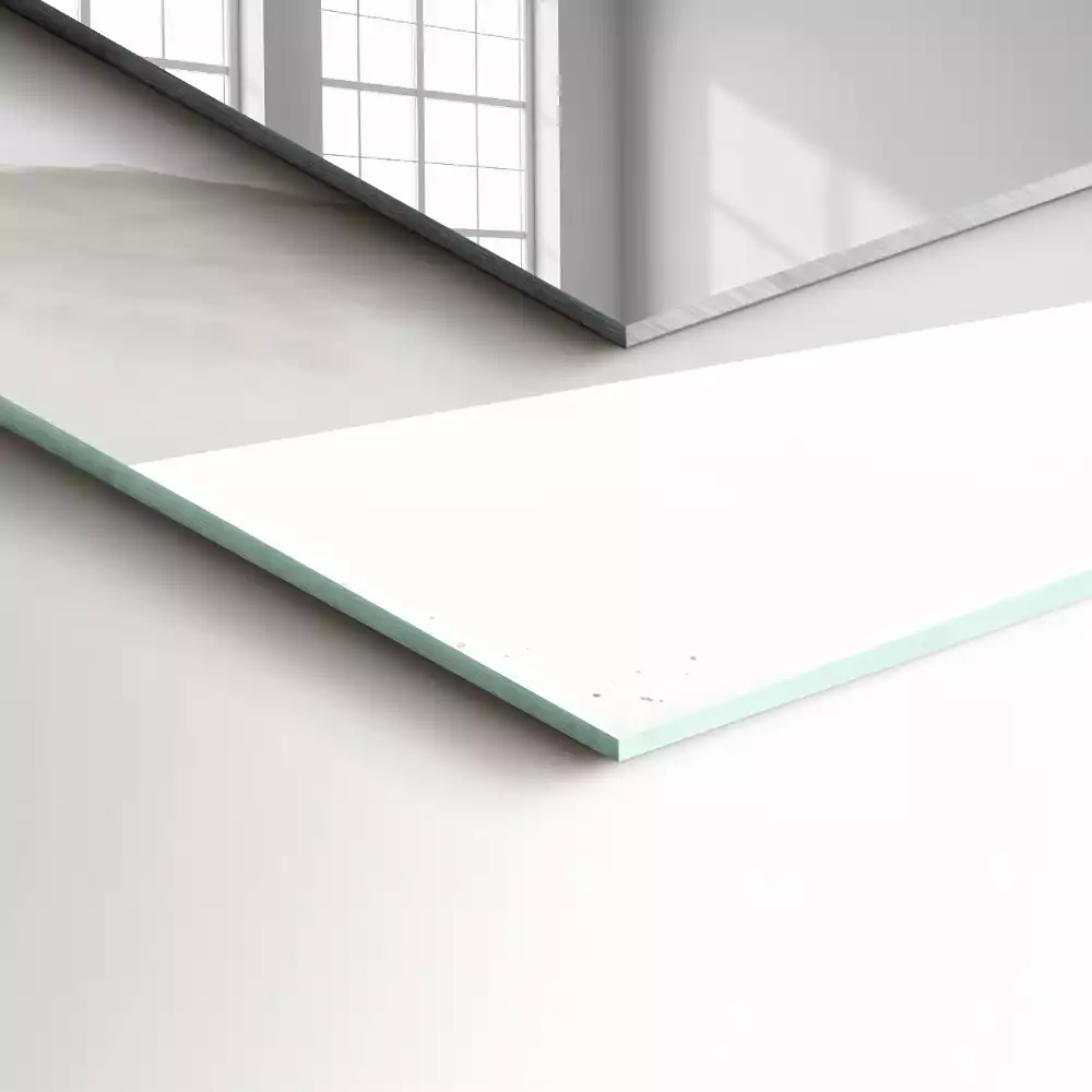 Miroir avec imprimé décoratif rectangulaire Marbre gris