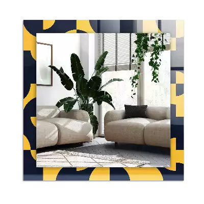 Miroir décoratif rectangulaire Motif géométrique abstrait