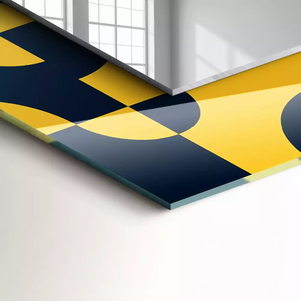 Miroir décoratif rectangulaire Motif géométrique abstrait