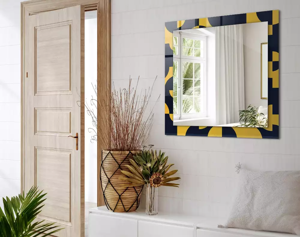 Miroir décoratif rectangulaire Motif géométrique abstrait