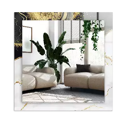 Miroir décoratif rectangulaire Art abstrait doré
