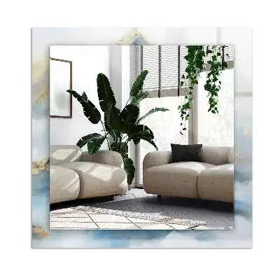 Miroir décoratif rectangulaire Montagnes dans la brume