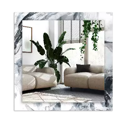 Miroir avec imprimé décoratif rectangulaire Composition picturale abstraite