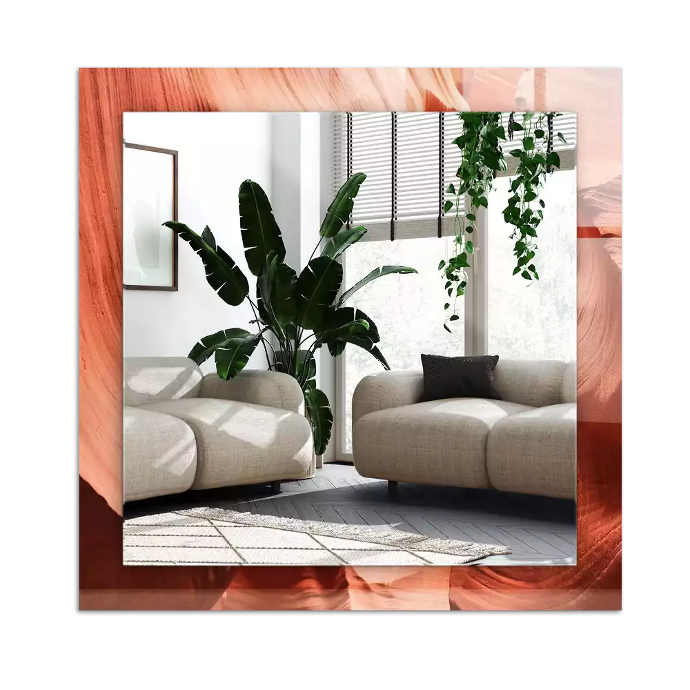 Miroir avec imprimé décoratif rectangulaire Canyon désertique rochers