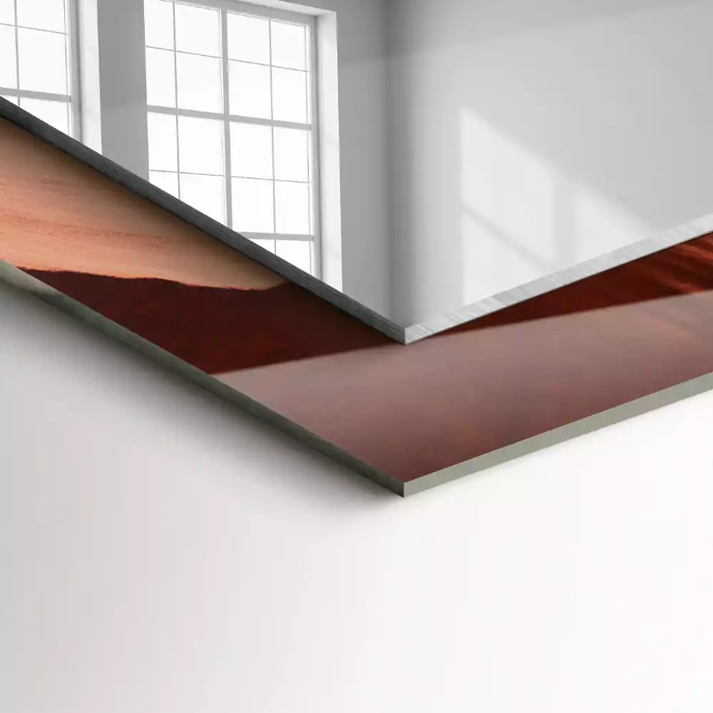 Miroir avec imprimé décoratif rectangulaire Canyon désertique rochers