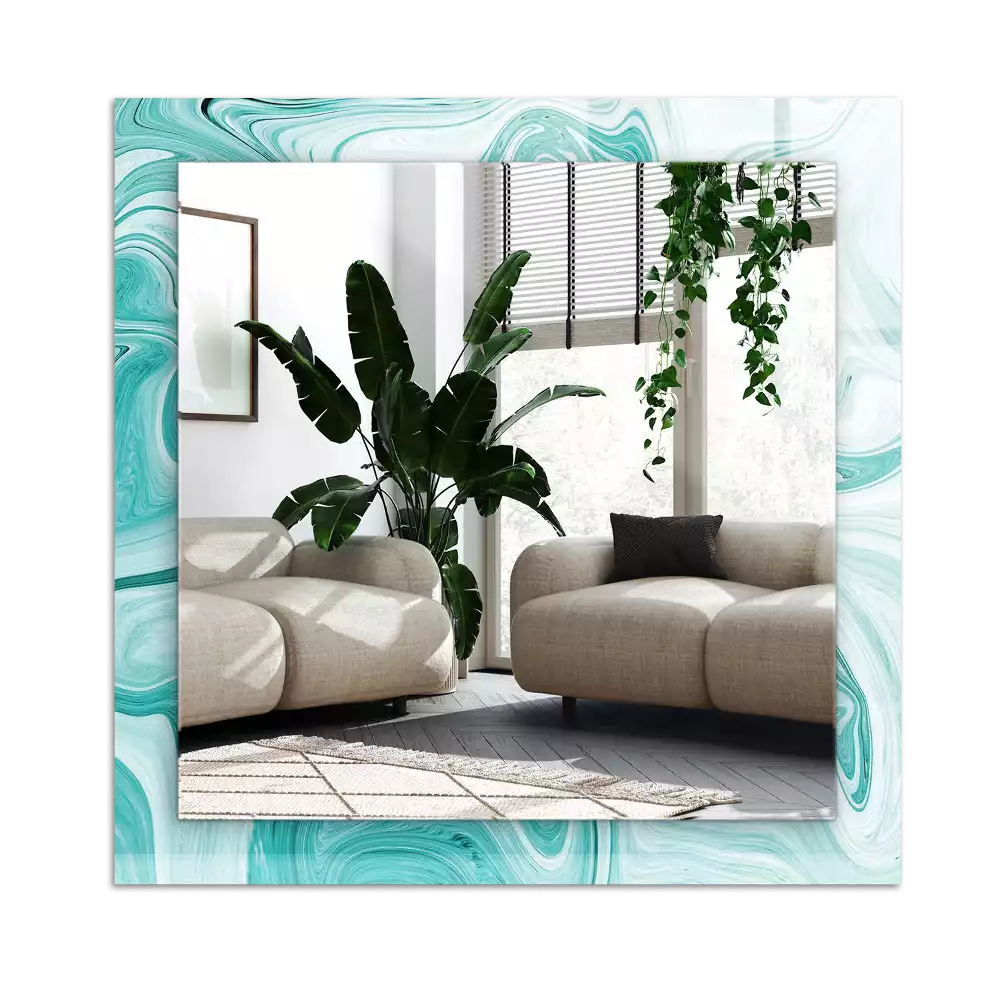 Miroir décoratif rectangulaire Motif marbré abstrait