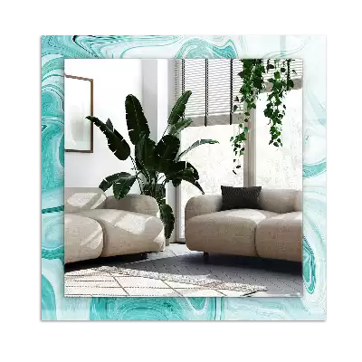 Miroir décoratif rectangulaire Motif marbré abstrait