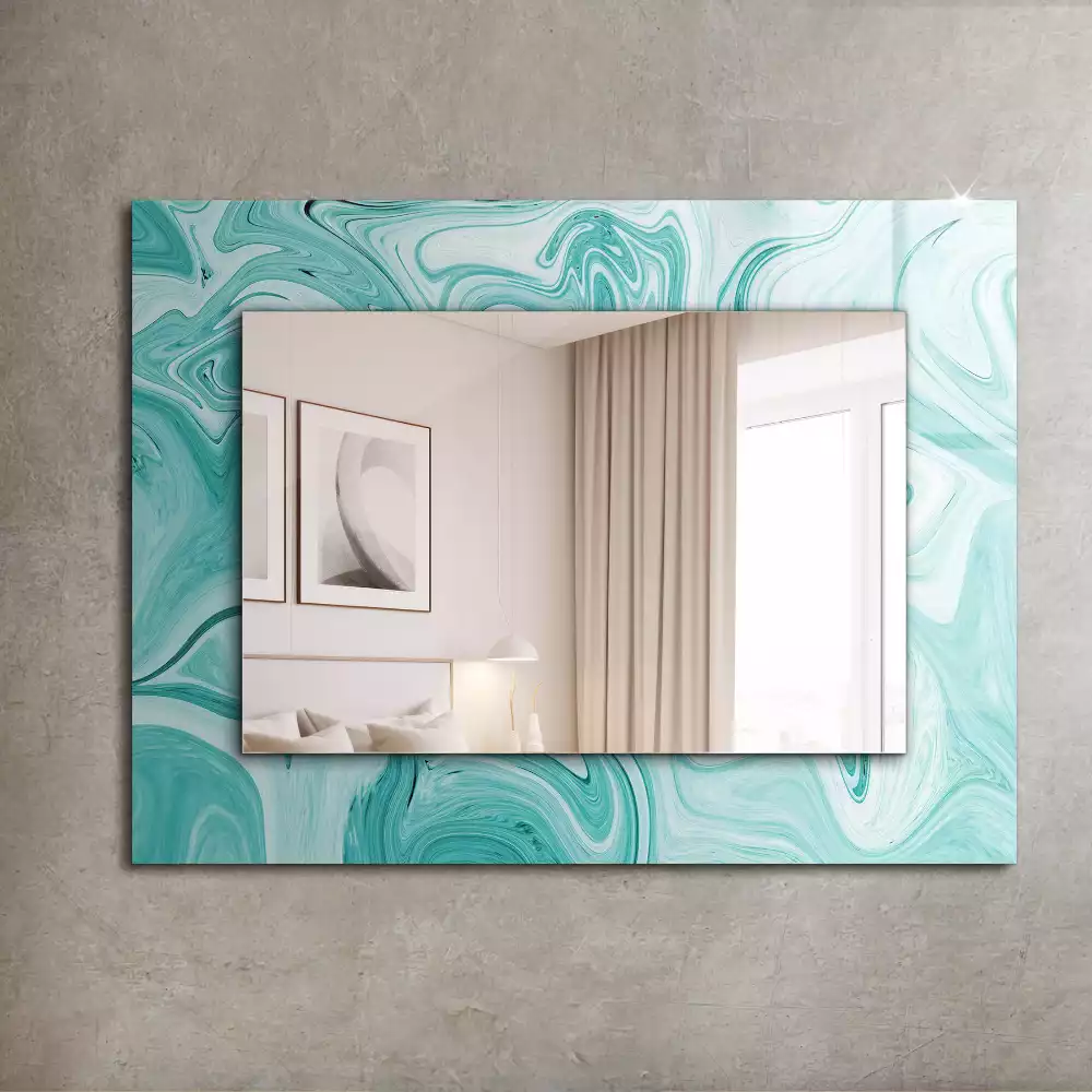 Miroir décoratif rectangulaire Motif marbré abstrait