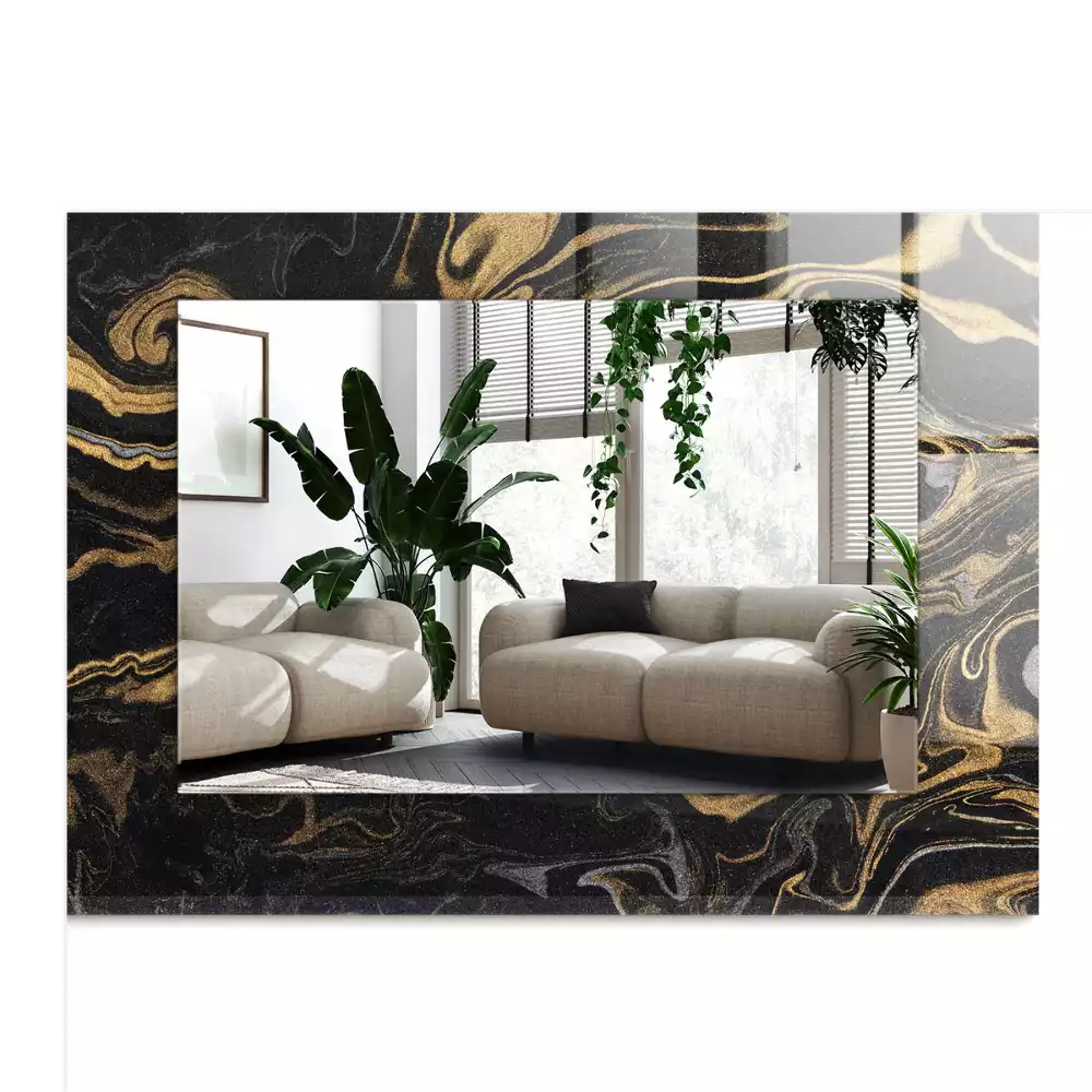 Miroir décoratif rectangulaire Motif marbré abstrait