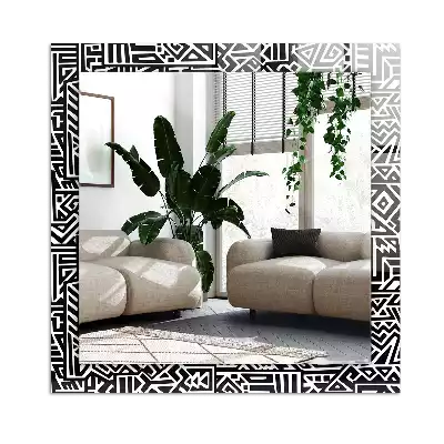 Miroir décoratif rectangulaire Motif géométrique