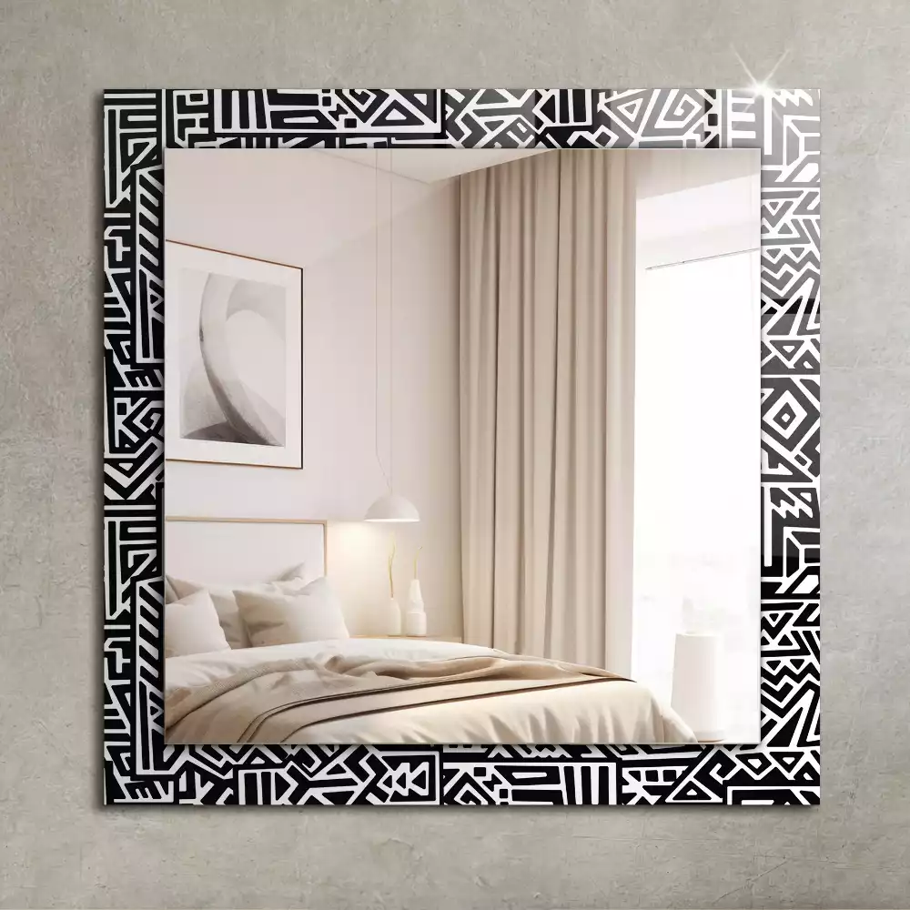 Miroir décoratif rectangulaire Motif géométrique