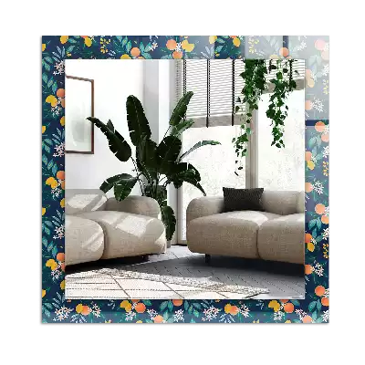 Miroir décoratif rectangulaire Fleurs et fruits