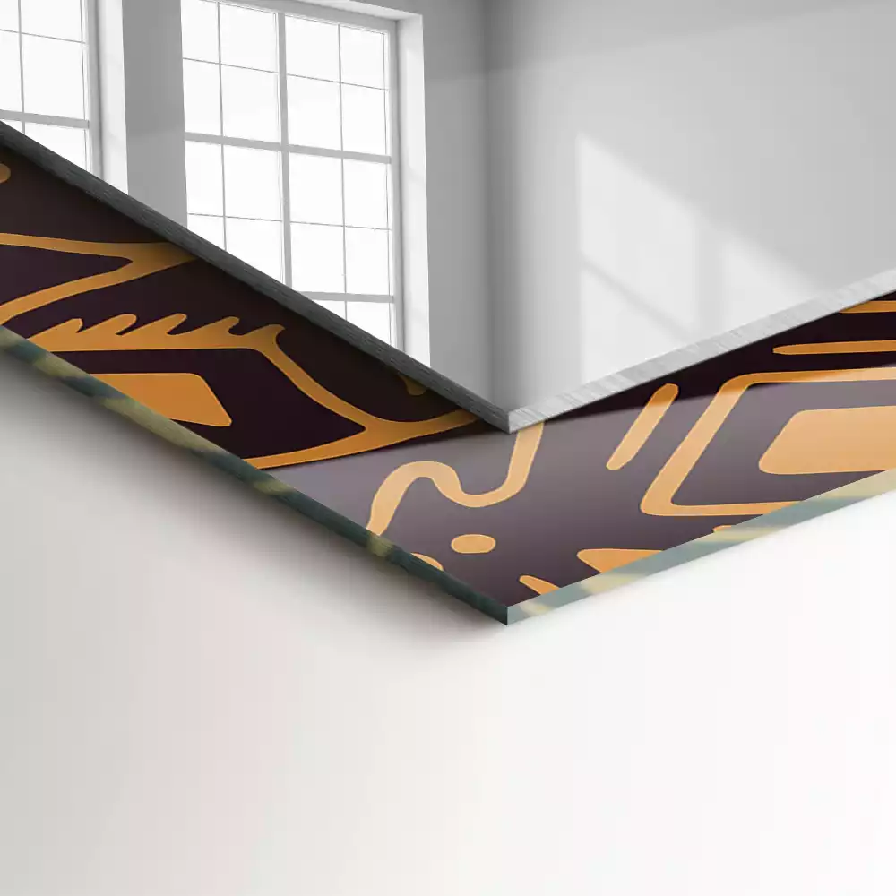 Miroir décoratif rectangulaire Motif ethnique