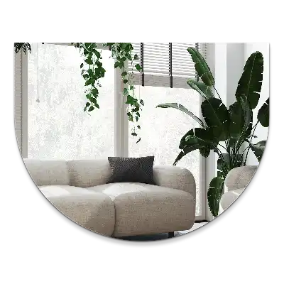 Miroir mural élégant demi-cercle