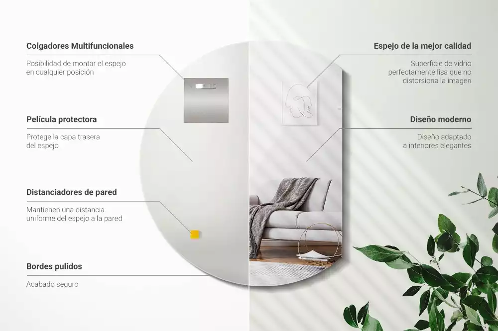 Demi cercle miroir ajout original