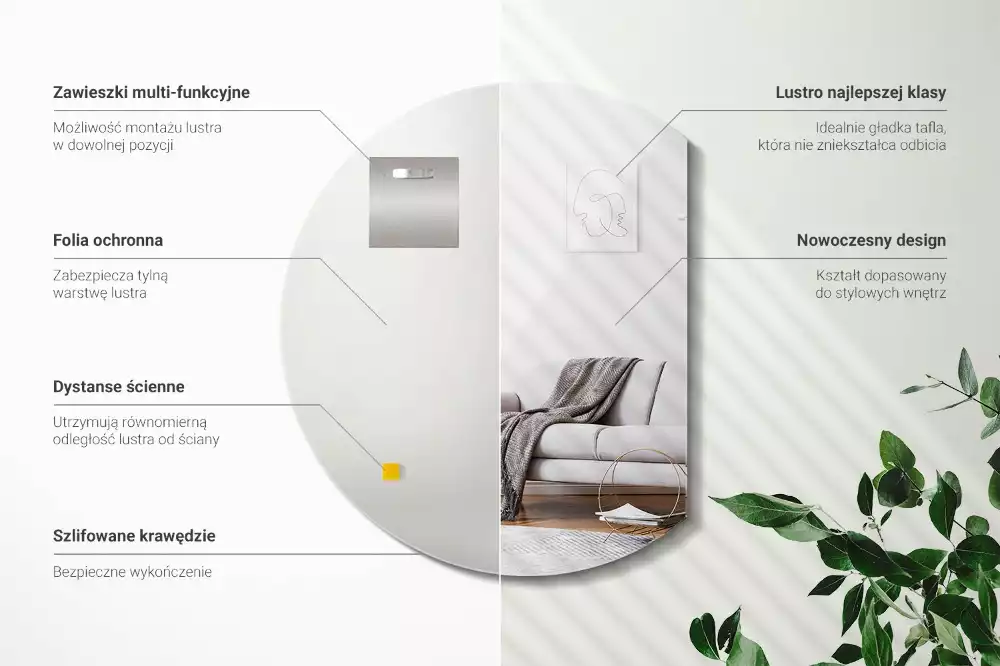 Demi cercle miroir ajout original