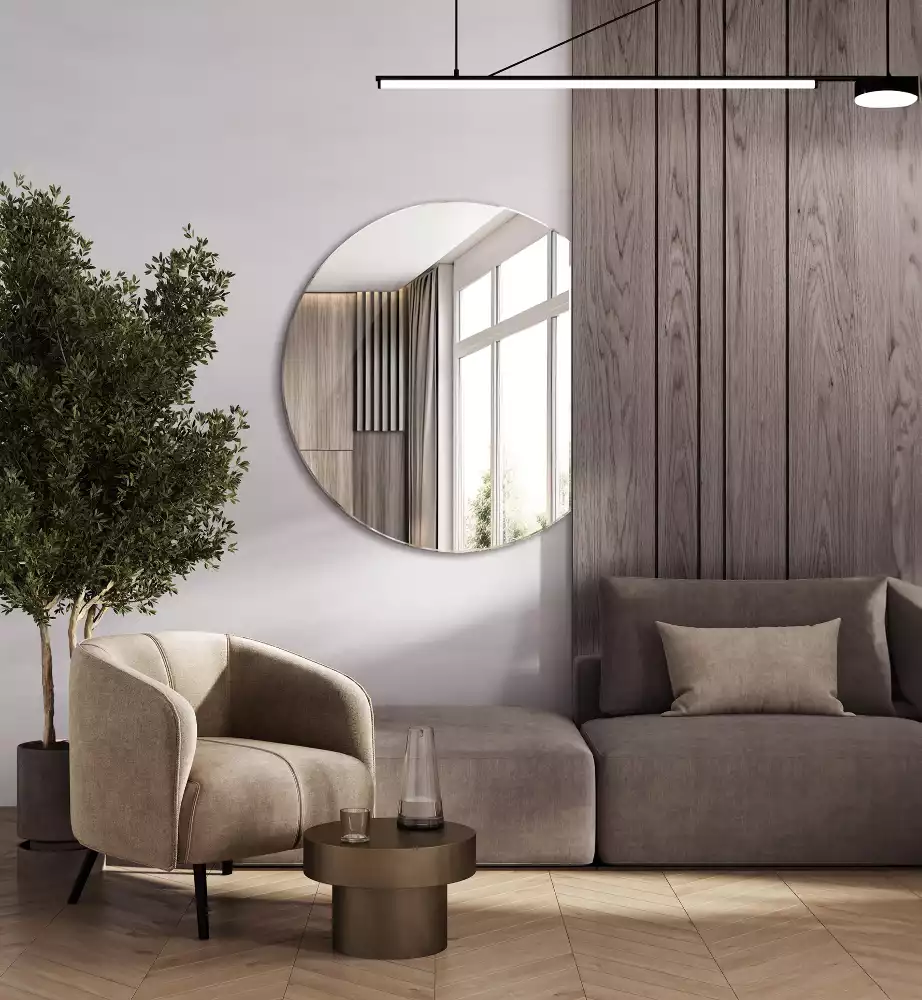 Demi cercle miroir ajout original