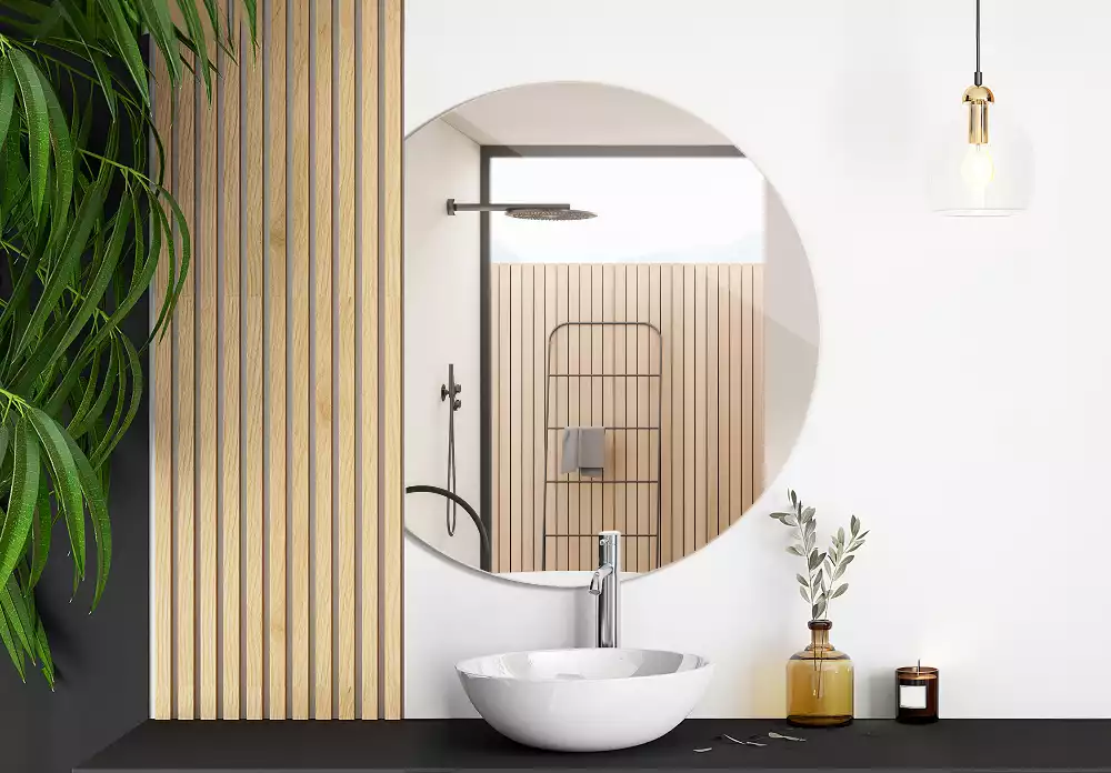 Demi cercle miroir ajout original