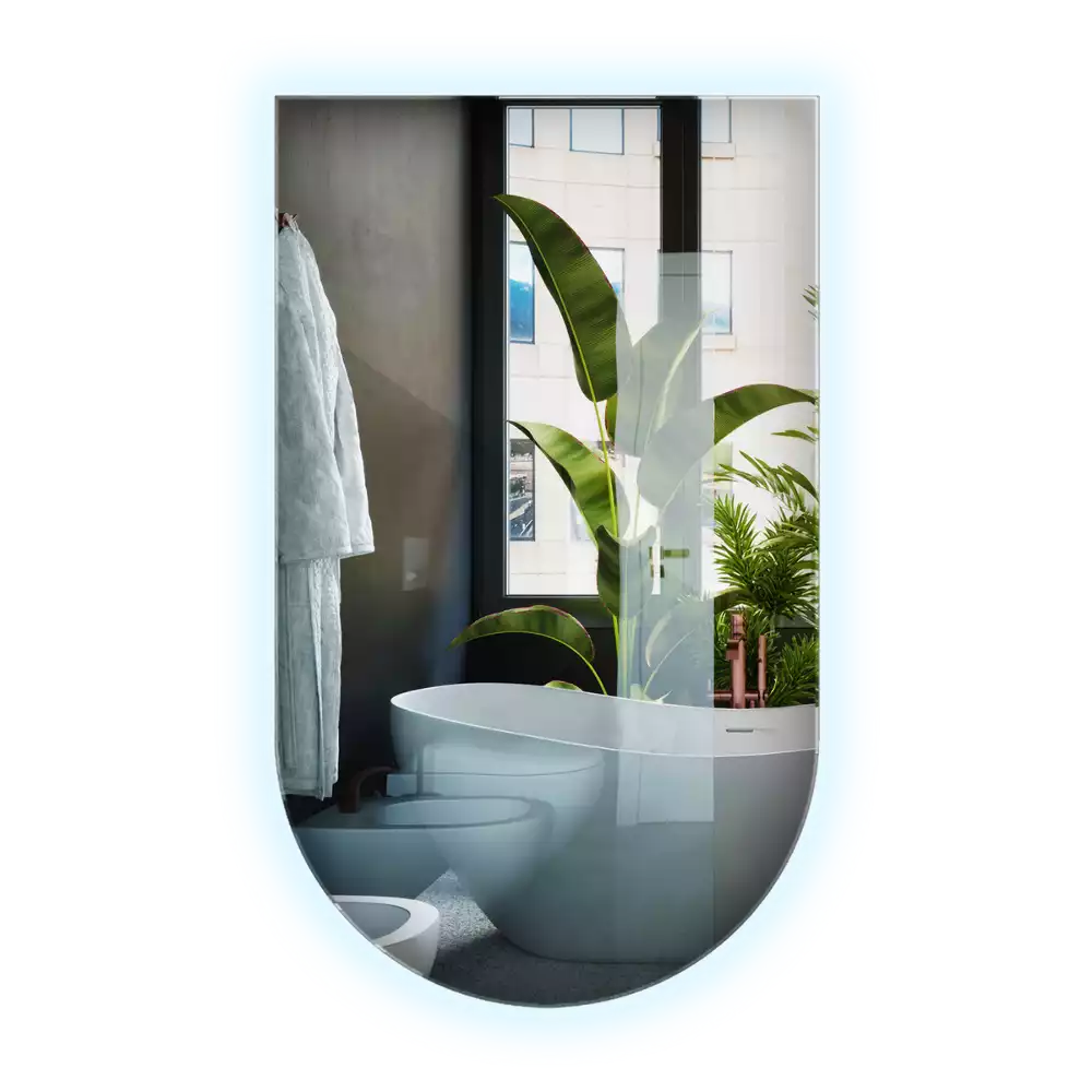 Miroir en forme d arche avec rétroéclairage LED