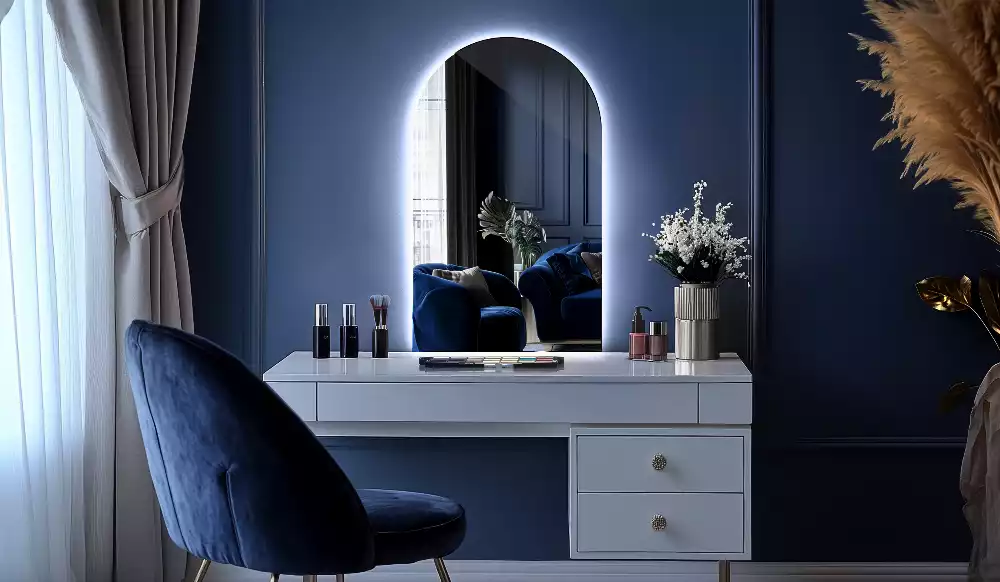 Miroir en forme d arche avec rétroéclairage LED