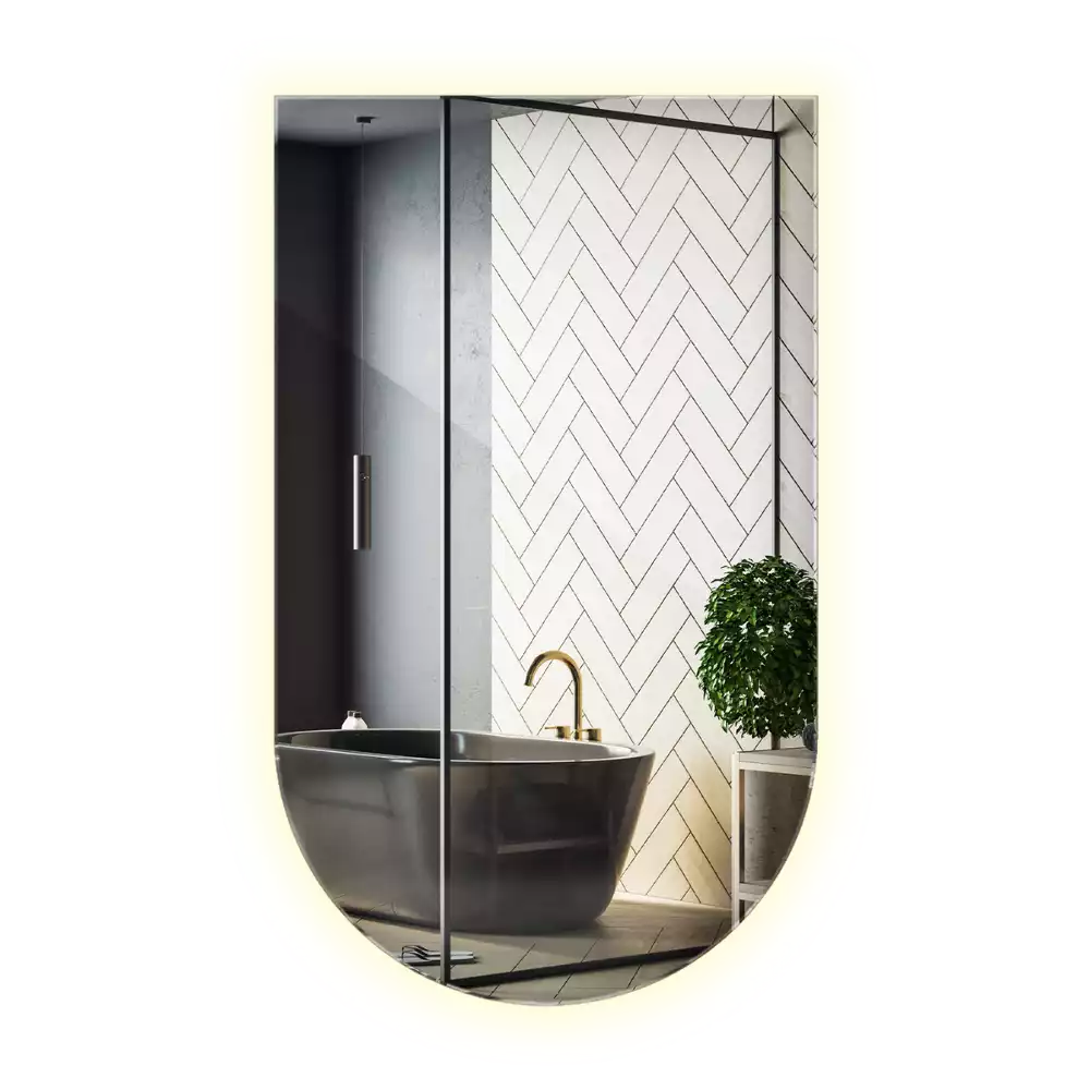 Miroir en forme d arche avec rétroéclairage LED