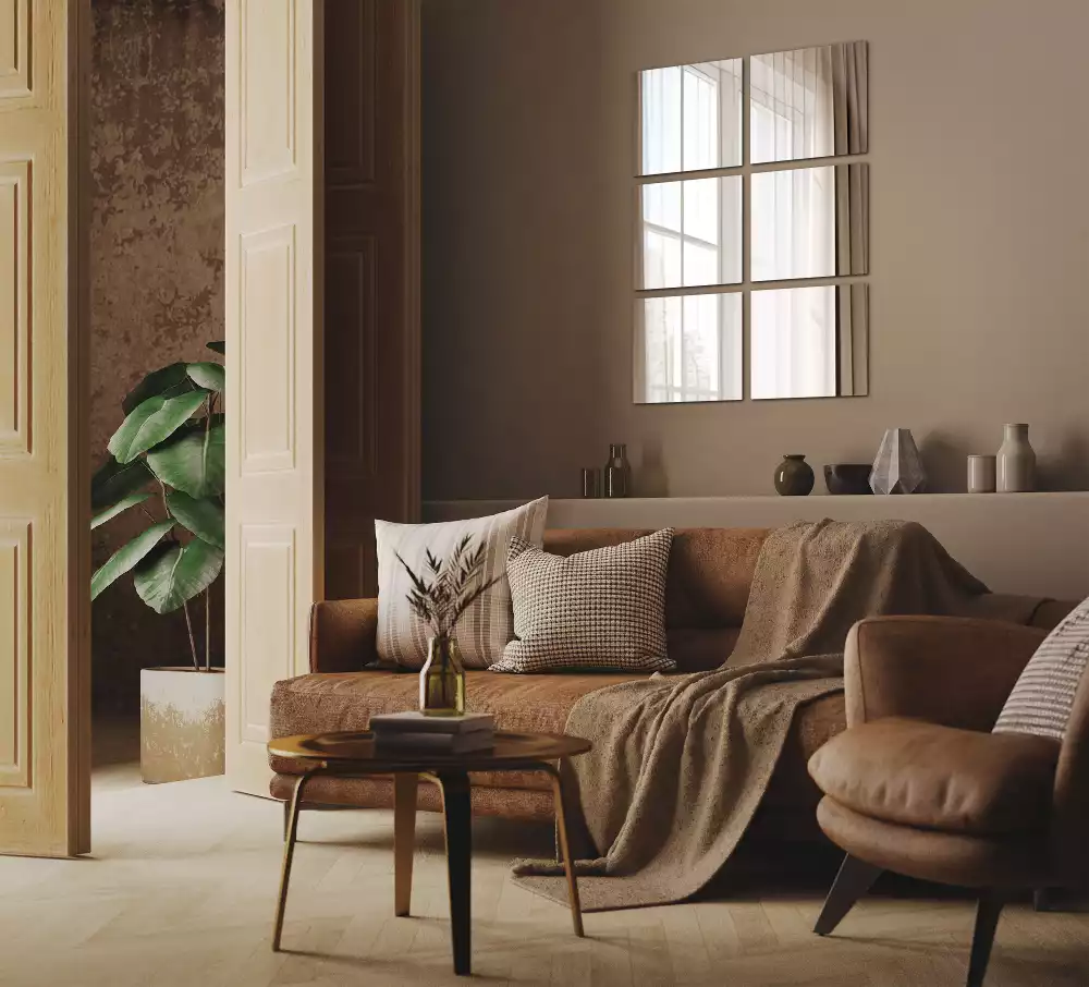 Carreaux en miroir carré décoratif