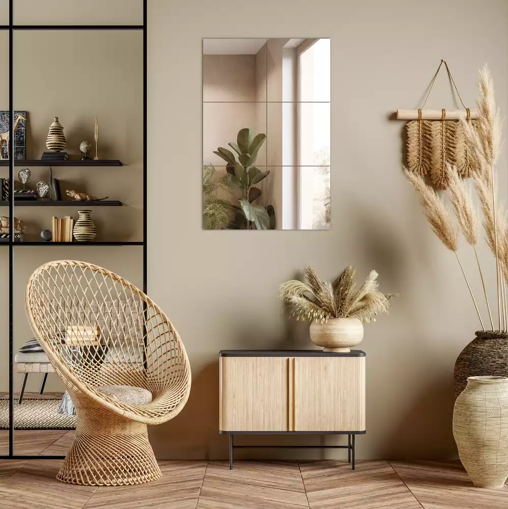 Carreaux en miroir carré décoratif