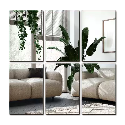 Miroir carreaux auto-adhésif